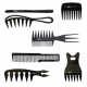 Shave Factory Comb Set 6pcs