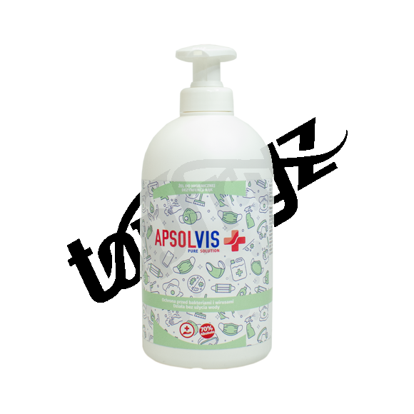Apsolvis + Pure Solution Hand Gel 500ml - 70% alkoholu