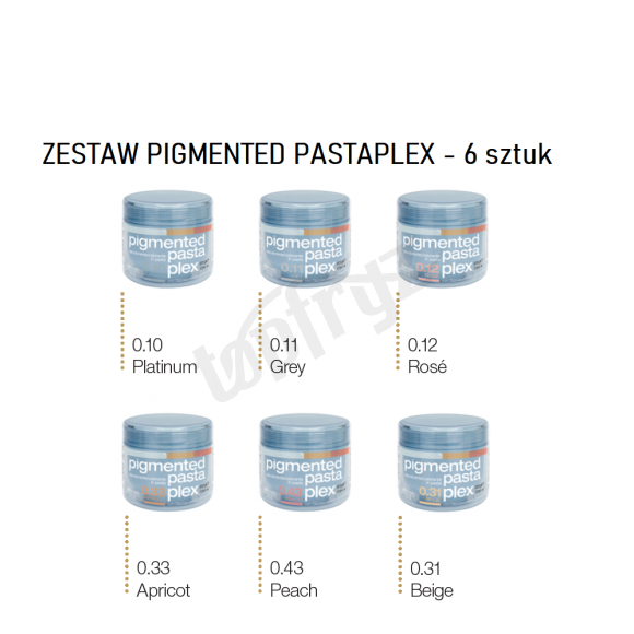 Zestaw Trendy Hair Pigmented PastaPlex ß-D-Fructose Oligosaccharides 600g - 6szt