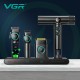 VGR Stepless PRO 4in1 Zestaw W Walizce Maszynka Trymer Suszarka Golarka
