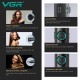 VGR Stepless PRO 4in1 Zestaw W Walizce Maszynka Trymer Suszarka Golarka
