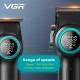 VGR Stepless PRO 4in1 Zestaw W Walizce Maszynka Trymer Suszarka Golarka