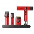 VGR Stepless PRO 4in1 Zestaw W Walizce Maszynka Trymer Suszarka Golarka - czerwony