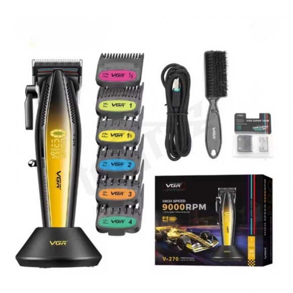 VGR V-270 Metal Housing Cord Hair Clipper Gold