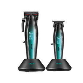 VGR VGR V-270 Hair Clipper + V-992 Hair Trimmer Set Green