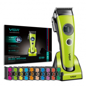 VGR V-880C External Rotor Motor Hair Clipper Green