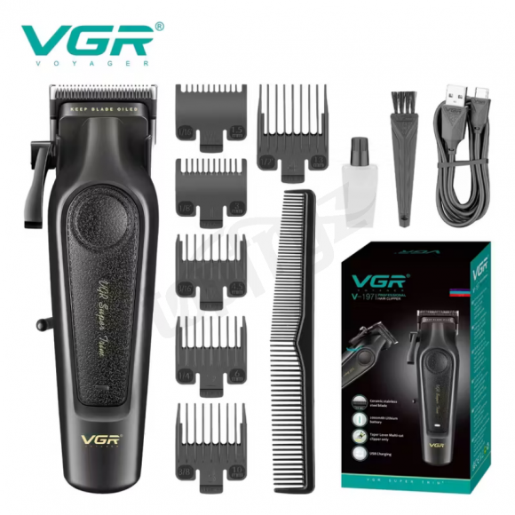 VGR V-197 Hair Clipper Black
