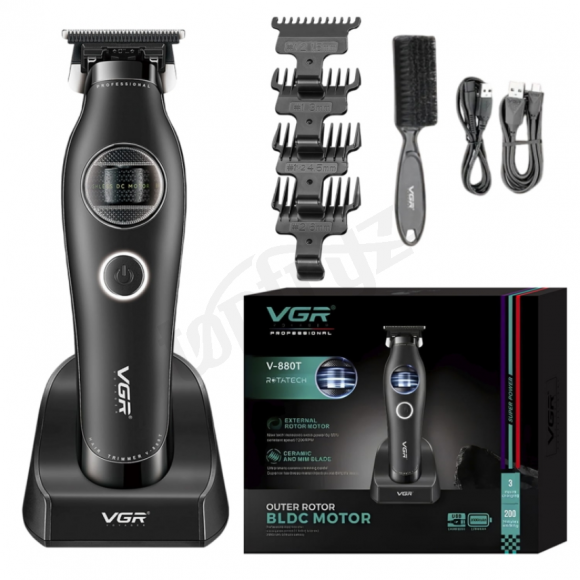 VGR V-880R External Rotor Motor Hair Trimmer Black