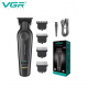 VGR V-197 Hair Clipper + V-995 Hair Trimmer Set Black