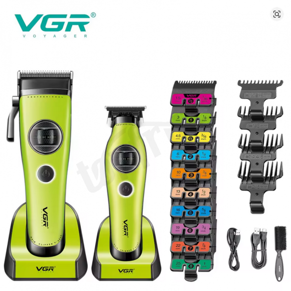 VGR V-880C Hair Clipper + V880T Hair Trimmer Set
