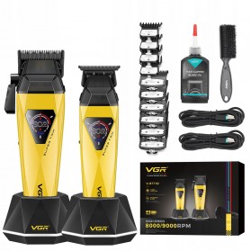VGR V-877 S2 Barber Combo Gold zestaw