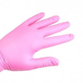 Gloves Nitrile Pink M 100szt/op