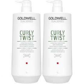 Zestaw Goldwell Curly Twist Shampoo 1000ml + Conditioner 1000ml